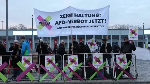 Green Party agrees on its election programme at an extraordinary congress in Ber Video stock 300093013