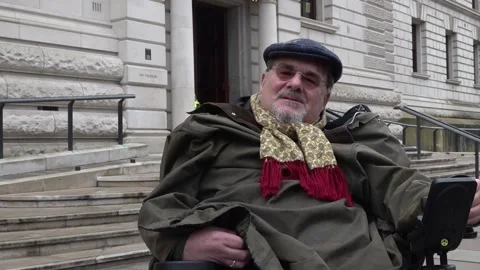 Green Party MPs stage protest against Government's disability benefit cuts Stock Footage 304985922