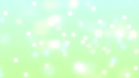 Green Pastel Bokeh Lights Background with Particles - Abstract Clean Design Stock Footage 311367448