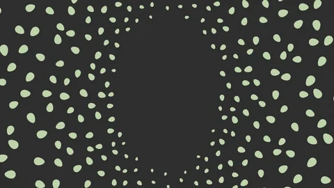 Green pastel Easter egg graphic animation isolated on black background Stock Footage 87475383