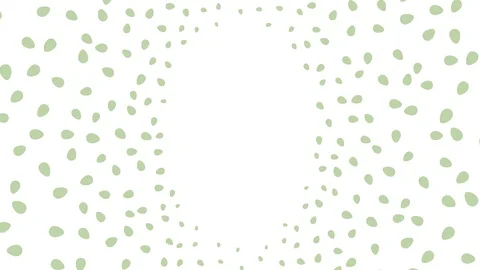 Green pastel Easter egg graphic animation isolated on white background Stock Footage 87475408