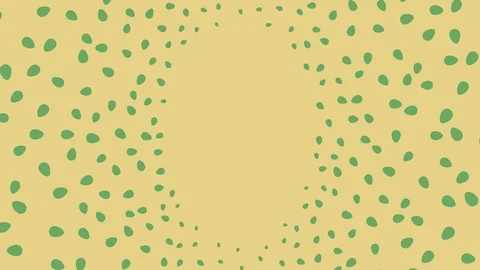 Green pastel Easter egg graphic animation isolated on yellow background Stock Footage 87475410