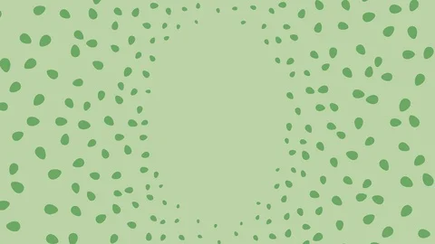 Green pastel Easter egg graphic animation isolated on green background Stock Footage 87475420