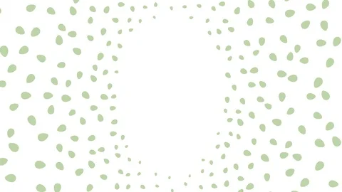 Green pastel Easter egg graphic animation isolated on white background Stock Footage 87475436