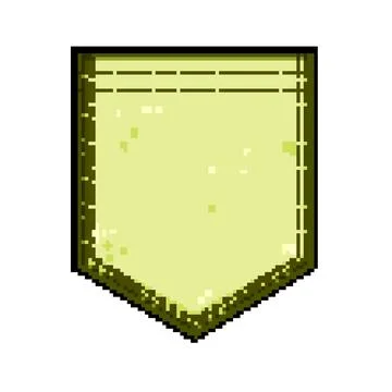 Green patch pocket vector design element illustration イラスト素材