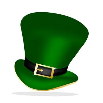Green Patrick hat Stock Illustration