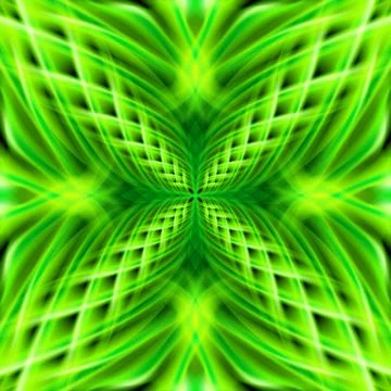 Green pattern on the black background Stock Illustration