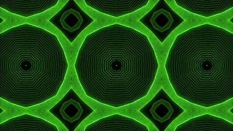 Green Pattern gothic design animation motion graphics Stock Footage 155261744