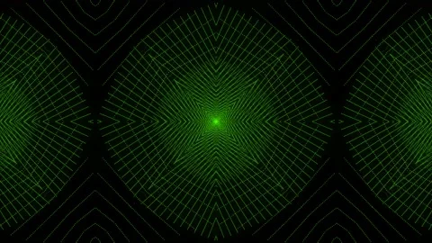 Green Pattern gothic design animation motion graphics Stock Footage 155261753