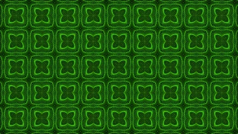 Green Pattern gothic design animation motion graphics Stock Footage 155261755