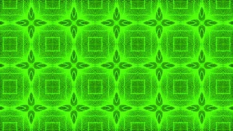 Green Pattern gothic design animation motion graphics Stock Footage 155261760