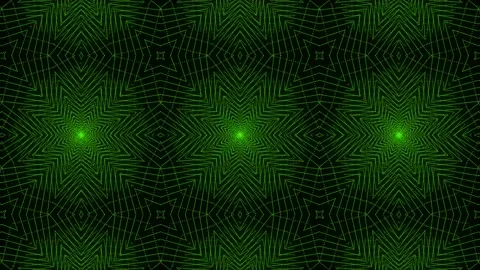 Green Pattern gothic design animation motion graphics Stock Footage 155261775