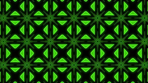 Green Pattern gothic design animation motion graphics Stock Footage 155261784