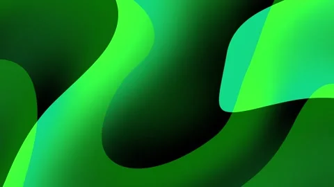Green pattern gradient dynamic abstract background. Hypnotic lights motion Stock-Footage 275532150