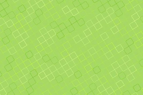 Green pattern with overlapping squares on a lime background イラスト素材