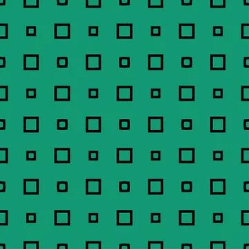 Green pattern with squares Stock Illustration