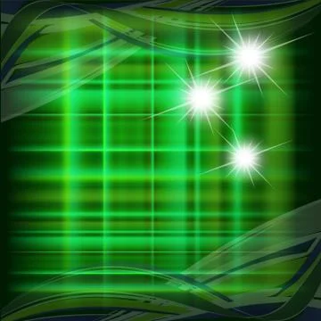 Green pattern with star dotted light vector Illustrazione stock