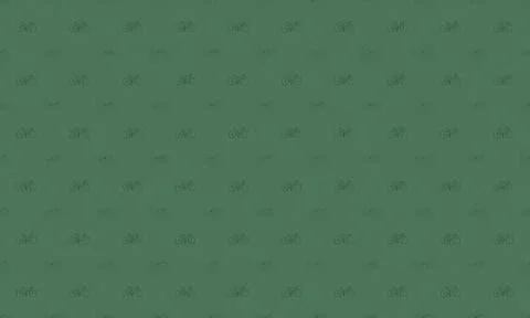Green patterned background with small floral designs Stock Illustration