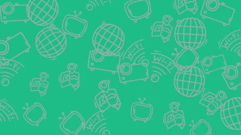 Green Patterned Frames Video Montage Abstract Colorful. Stock Footage 325014117