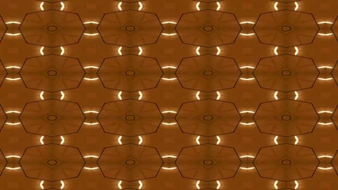 Green patterned lanterns arranged in a symmetrical grid with abstract design Stock Footage 321293876