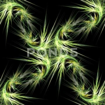 Green patterns on a black background seamless Stock Photos