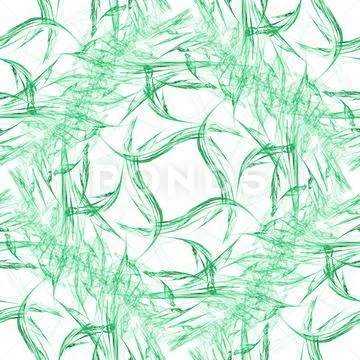 Green patterns on a white background seamless Stock Photos
