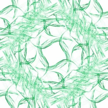 Green patterns on a white background seamless Stock Photos