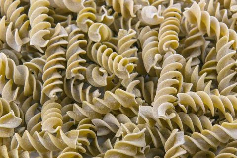 Green pea pasta. High source of protein and fiber. Stock Photos
