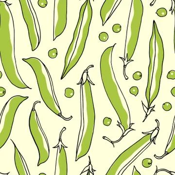 Green pea pattern Stock Illustration