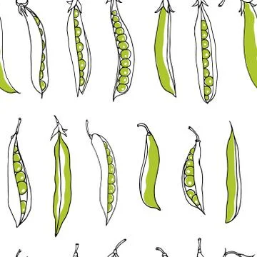 Green pea pattern Stock Illustration