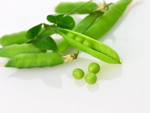 Green pea pods Stock Photos