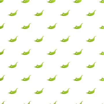 Green pea pods seamless repeating pattern background Stock Illustration