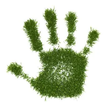 Green Peace Hand Stock Illustration