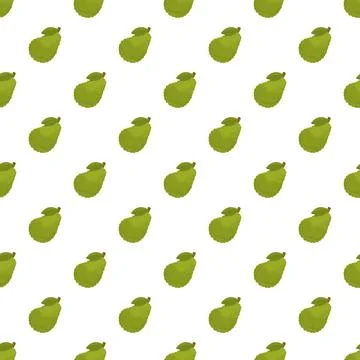 Green pear fruit seamless pattern vector background Illustrazione stock