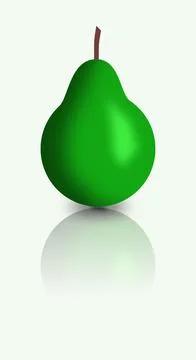 Green pear Stock Illustration