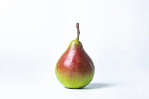 Green pear on a white background Stock Photos