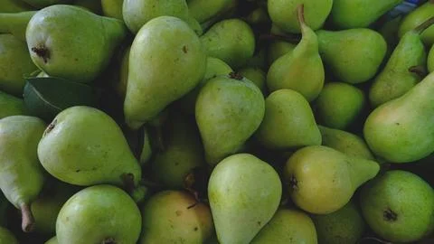 Green Pears Assortment Stock Photos