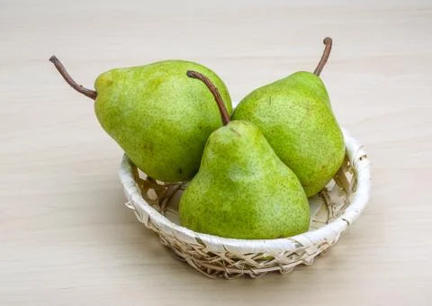 Green pears Stock Photos