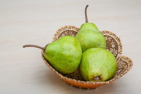 Green pears Foto stock