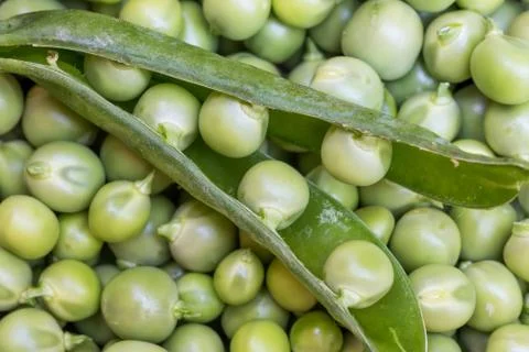 Green Peas background texture vegetable Stock-Fotos