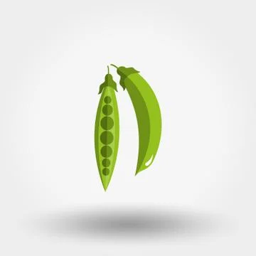 Green peas icon Stock Illustration