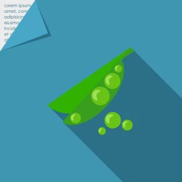 Green peas Stock Illustration