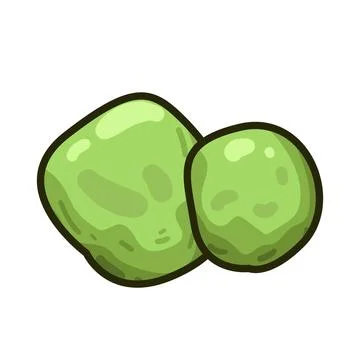 Green peas illustration Stock Illustration