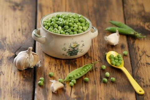 Green peas Stock Photos