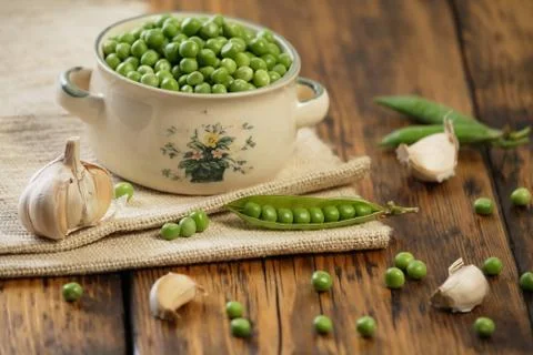 Green peas Stock Photos