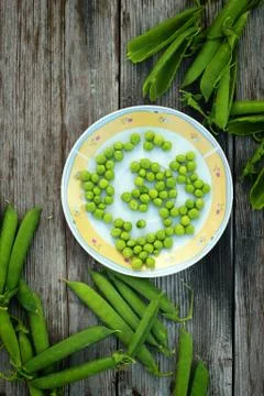 Green peas Stock Photos