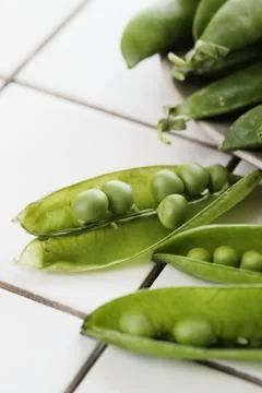 Green peas Stock Photos