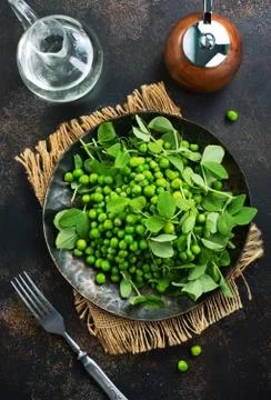 Green peas Stock Photos