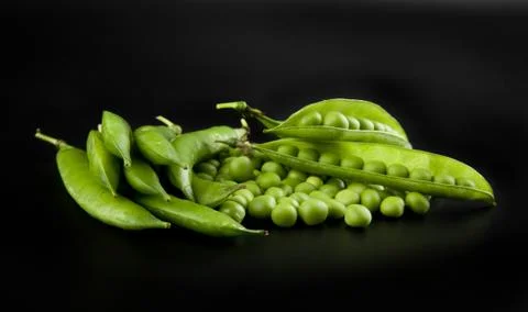Green peas Stock Photos