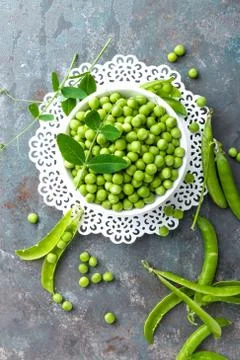 Green peas Stock Photos